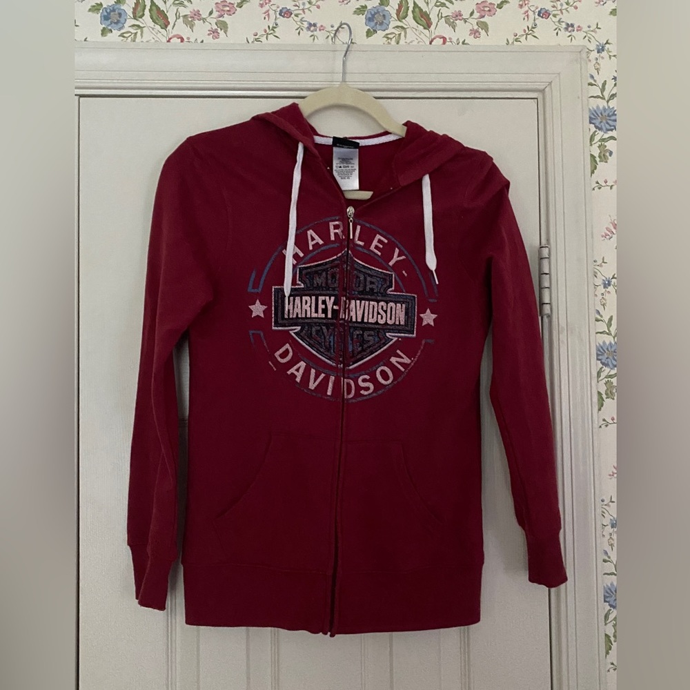 Harley Davidson zip up sweatshirt